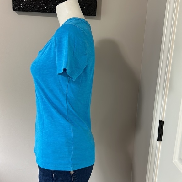TOMMY BAHAMA Ashby Isles U Neck T Shirt Blue Womens Sz S - Picture 3 of 6